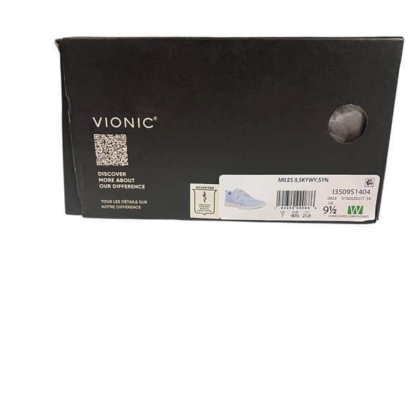 Vionic Miles Ii NEW Women's Sneaker with Orthotic Arch in Blue - Picture 6 of 7